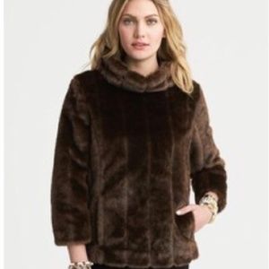 NWT Faux fur pullover Jacket